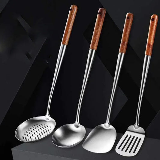 Stainless steel wok kitchen utensils