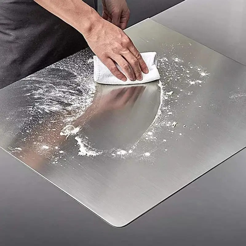 Stainless steel chopping board