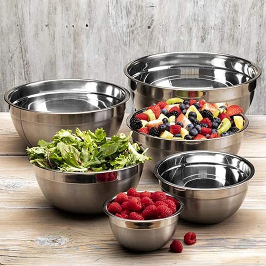 18-28cm Stainless steel bowl set of 6