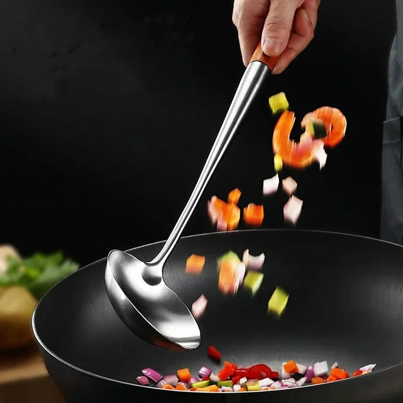 Stainless steel wok kitchen utensils