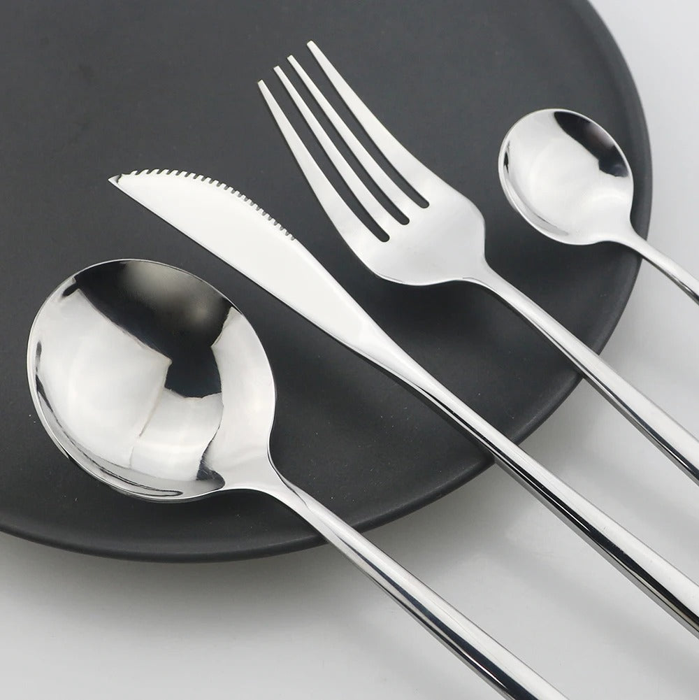 24pcs Stainless steel cutlery set