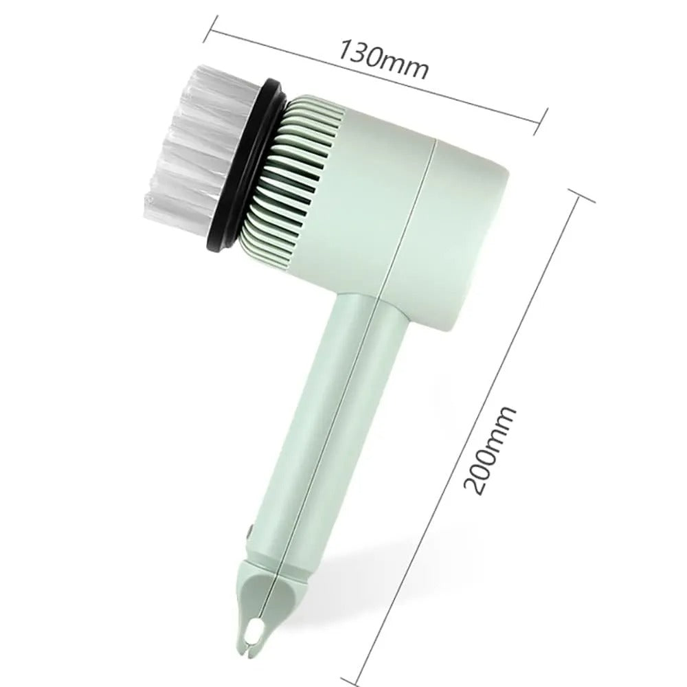 Electric spin cleaning scrubber