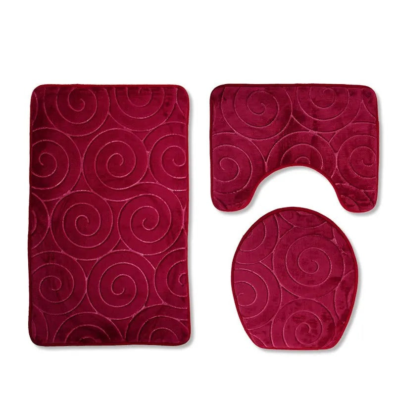 Bathroom mat set of 3