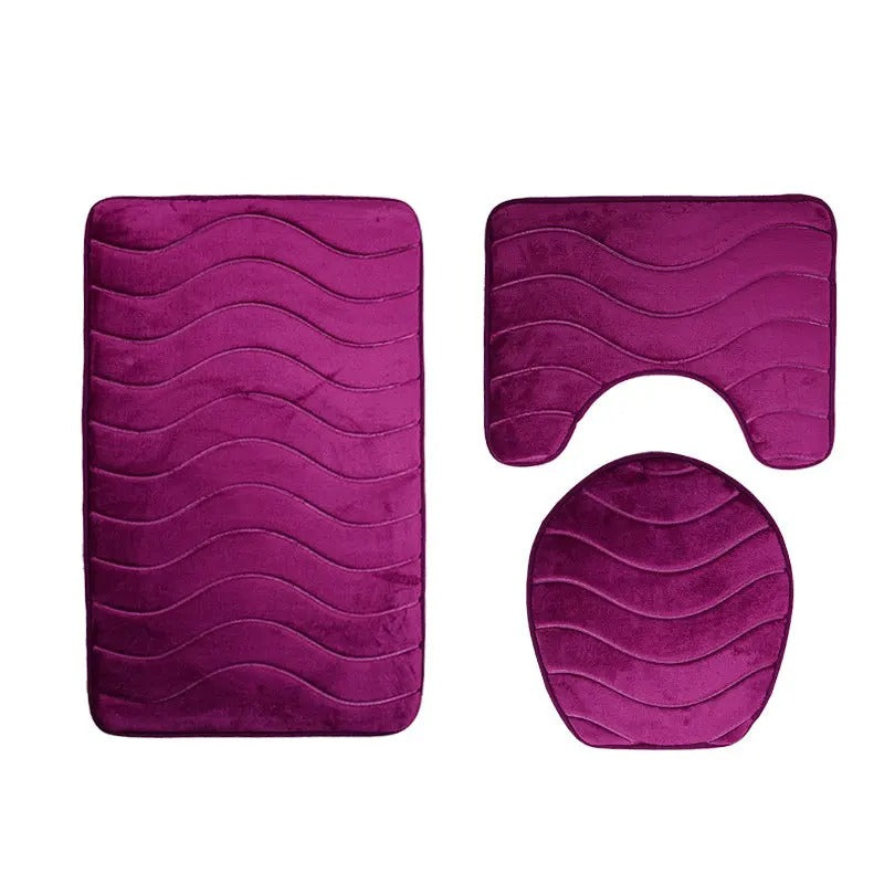 Bathroom mat set of 3