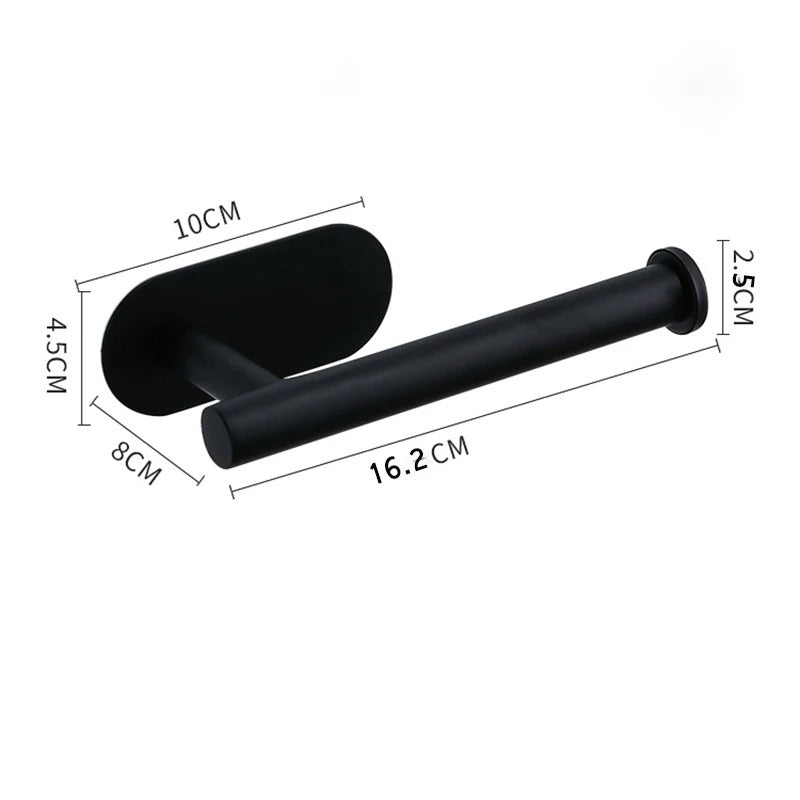 Adhesive toilet roll holder
