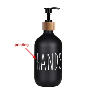 Printed bathroom soap dispenser